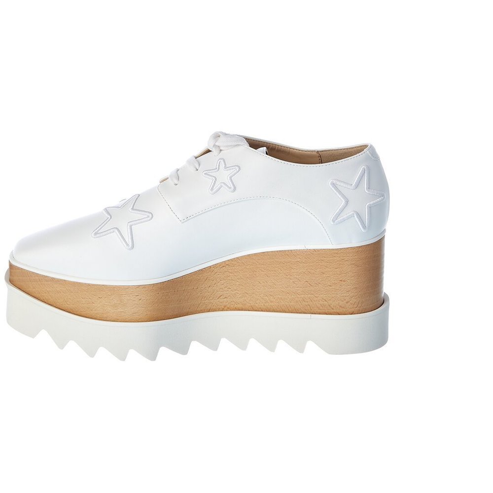 Stella McCartney Elyse Star Embroidered Platform Oxford - Picture 2 of 6
